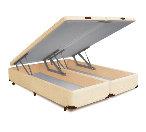 Cama-Box-Bau-Bi-Partido-Pistao-Bege-Copel-Colchoes Cama-Box-Bau-Bi-Partido-Pistao-Bege-Copel-Colchoes