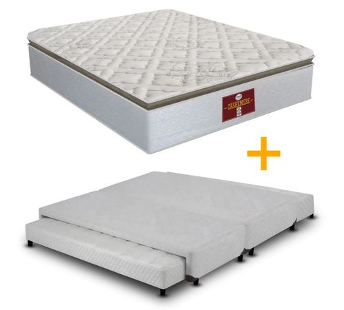 conjunto-cashemere-com-bicama-com-cama-auxiliar-de-molas-bipartido-queen-size-mga-copel-colchoes conjunto-cashemere-com-bicama-com-cama-auxiliar-de-molas-bipartido-queen-size-mga-copel-colchoes
